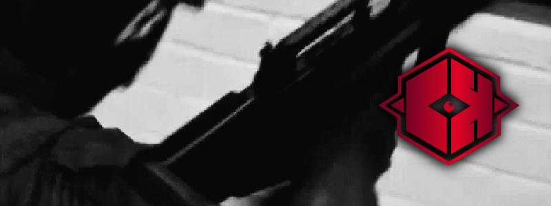 Black-and-white SCP: Secret Laboratory scene with the red ChillKill logo